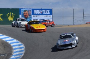 This is the same race, but on a different lap. This is also at the Corkscrew.