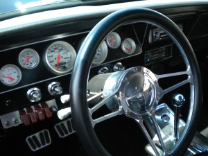 It's got a Tranzilla T56 transmission, which is a six-speed manual.  It's a durable, fast-shifting transmission that is popular in the hot-rodding world.  