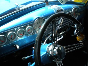 Half of the interior is painted the same color as the exterior.  