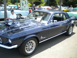 This 1968 Ford Mustang Shelby GT500KR is one of a handful remaining.  It was bought new in 1968 by a young captain in the U.S. Army.  He drove it for a year, before never returning home from Vietnam.  The car was garaged and driven weekly until 2011, when a complete restoration took place.  It's a fitting tribute to somebody who loved his car so much.  
