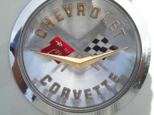 Here's the old Corvette logo.  If you're old enough, you'll know that the Corvette logo has changed over the years.