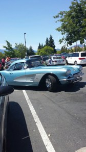 How's this for nice?  This is probably one of THE nicest Corvettes that i have ever seen!  It was all-original, so it has the punchy 283 cubic-inch V8 and a four-speed manual.  Plus, it's got absolutely amazing looks.  The only thing that isn't original is the wheels, but they went perfectly with the car.  This would be an excellent car for touring the country with.  One of these days I will do that in a classic car - I promise!